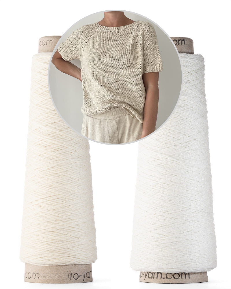 Mia Summer Tee von Coco Amour Knitwear mit Kosho und Kinu von ITO Yarn 5