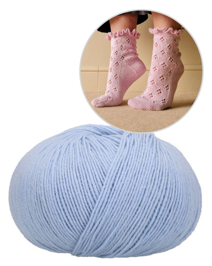 Midsummer Dancer Socks | charming ruffle socks with Cashmere Premium 