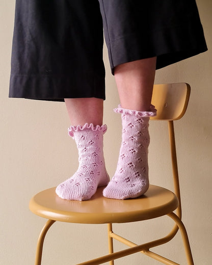 Midsummer Dancer Socks | charming ruffle socks with Cashmere Premium 