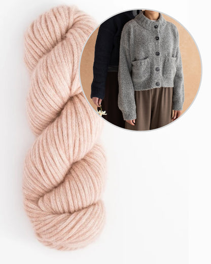 Miko Cardigan | zacht en knus jasje met mooie zakken van lucht van Woolfolk
