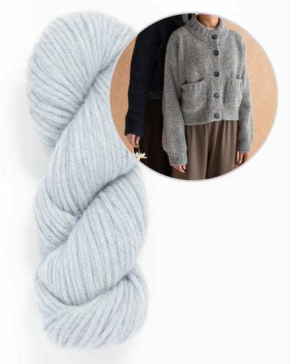 Miko Cardigan | zacht en knus jasje met mooie zakken van lucht van Woolfolk