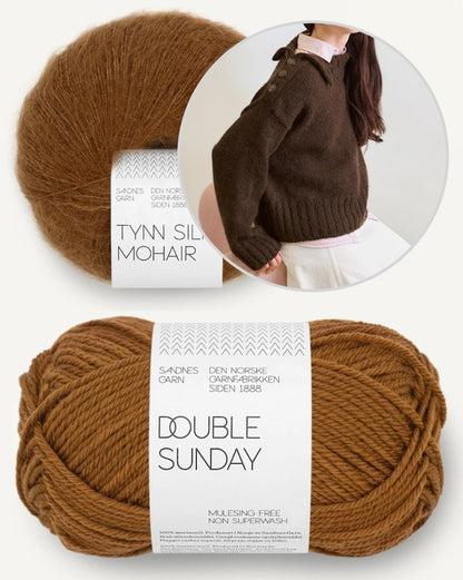 Mina Sweater | lässiger oversize Pullover aus Double Sunday und Tynn Silk Mohair von Sandnes Garn