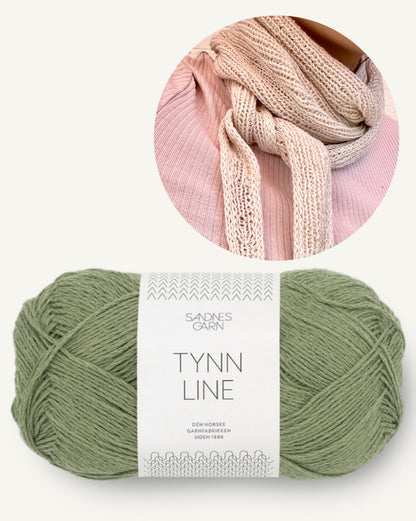 Mini-Tuch Perfect Summer | seidig weich und kühlend aus Tynn Line von Sandnes Garn