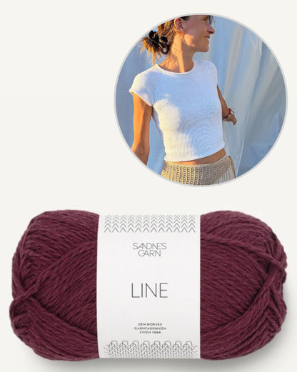 Mini Tee | simple et indéniablement beau de la collection Line de Sandnes Garn
