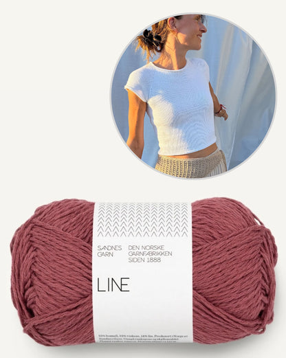 Mini Tee | simple et indéniablement beau de la collection Line de Sandnes Garn