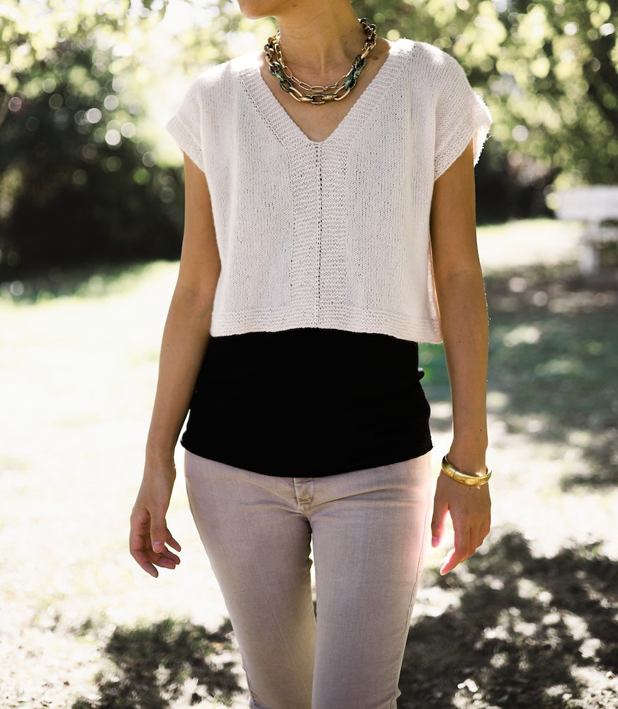 Little Something Tee von Minimi Knit Design aus Cashmere Lace von Gepard Garn 4