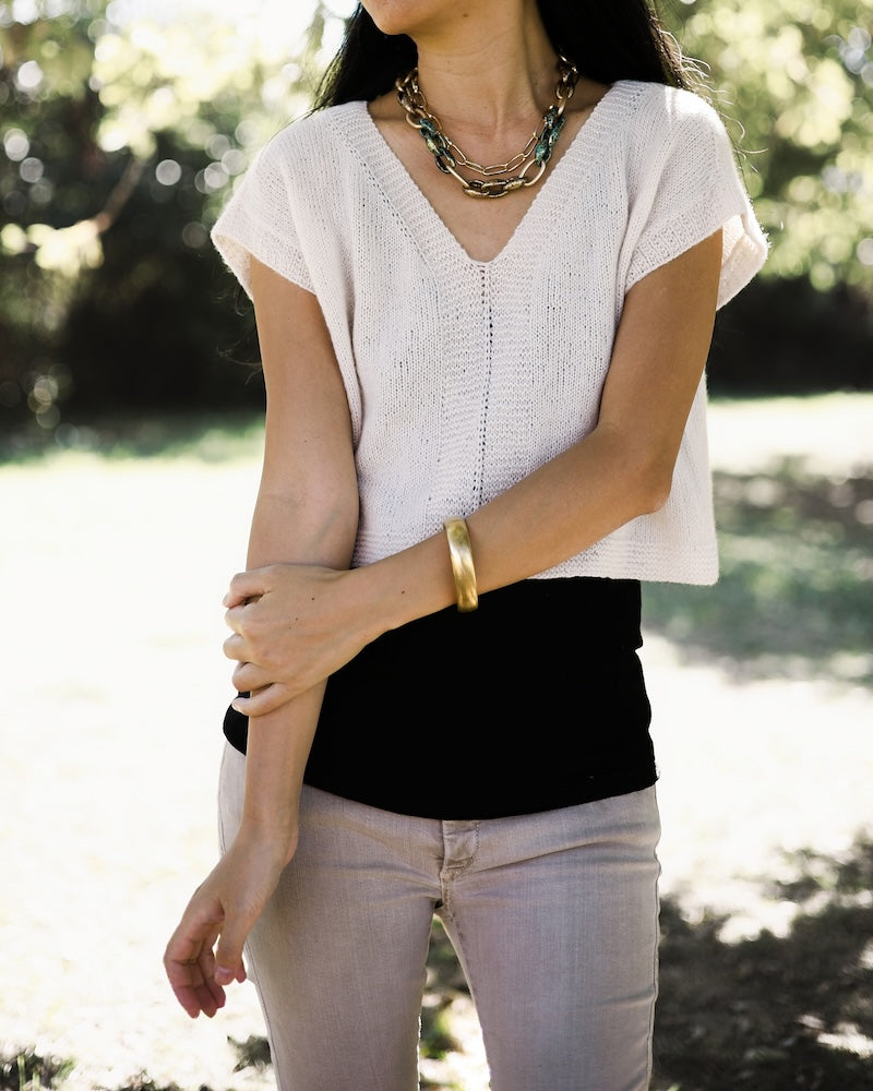 Little Something Tee von Minimi Knit Design aus Cashmere Lace von Gepard Garn 6