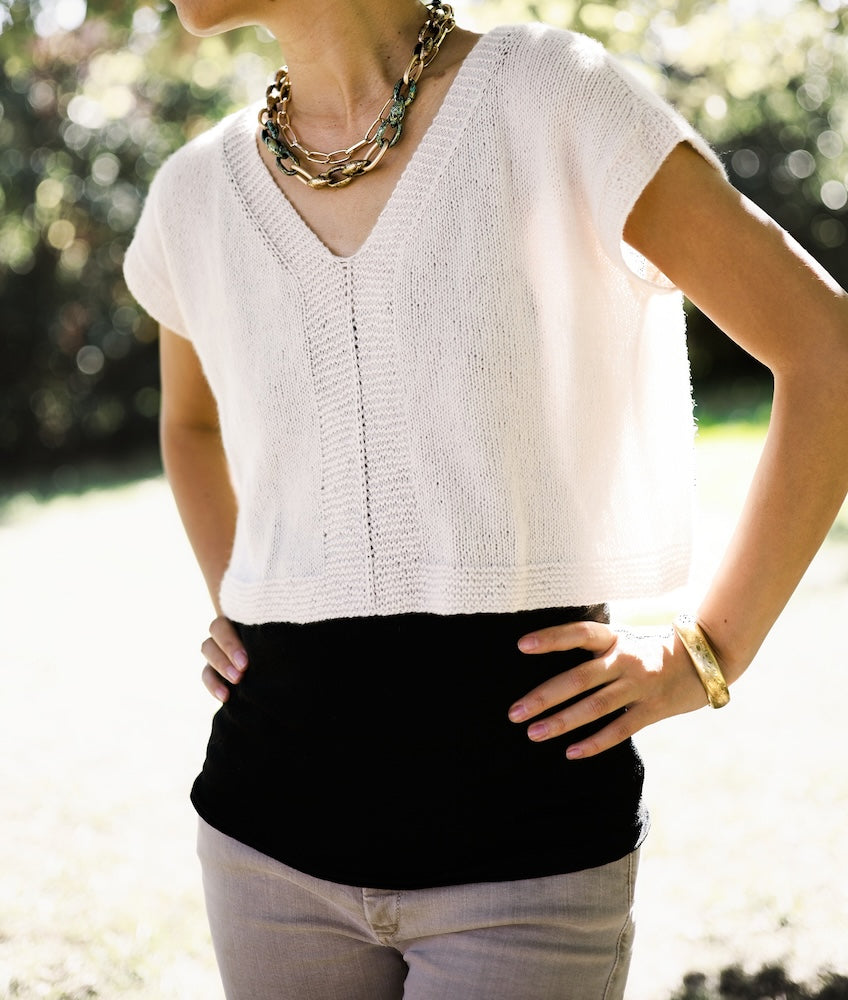 Little Something Tee von Minimi Knit Design aus Cashmere Lace von Gepard Garn 10