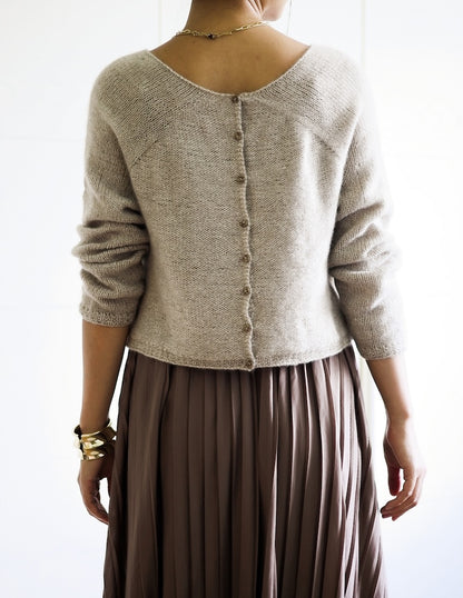 Minimi Knit Design Winter Pyramid Cloud Cardigan mit Cardiff Cashmere  Classic 5