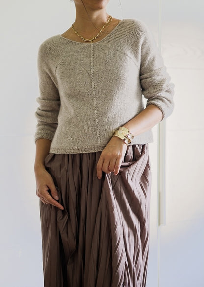 Minimi Knit Design Winter Pyramid Cloud Cardigan mit Cardiff Cashmere  Classic 7