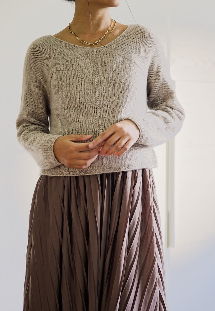 Minimi Knit Design Winter Pyramid Cloud Cardigan mit Cardiff Cashmere  Classic 8