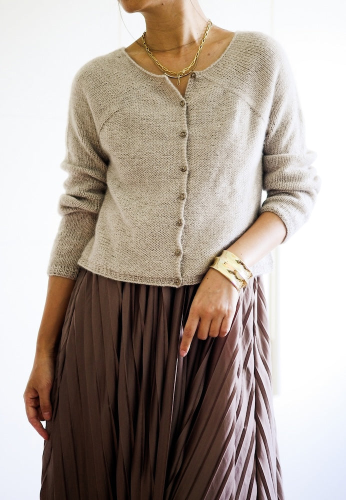 Minimi Knit Design Winter Pyramid Cloud Cardigan mit Cardiff Cashmere  Classic 10