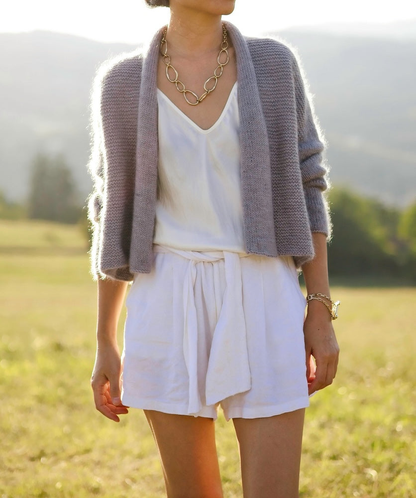 Moonlight Cardigan von Minimi Knit Design aus Sunday und Tynn Silk Mohair 1