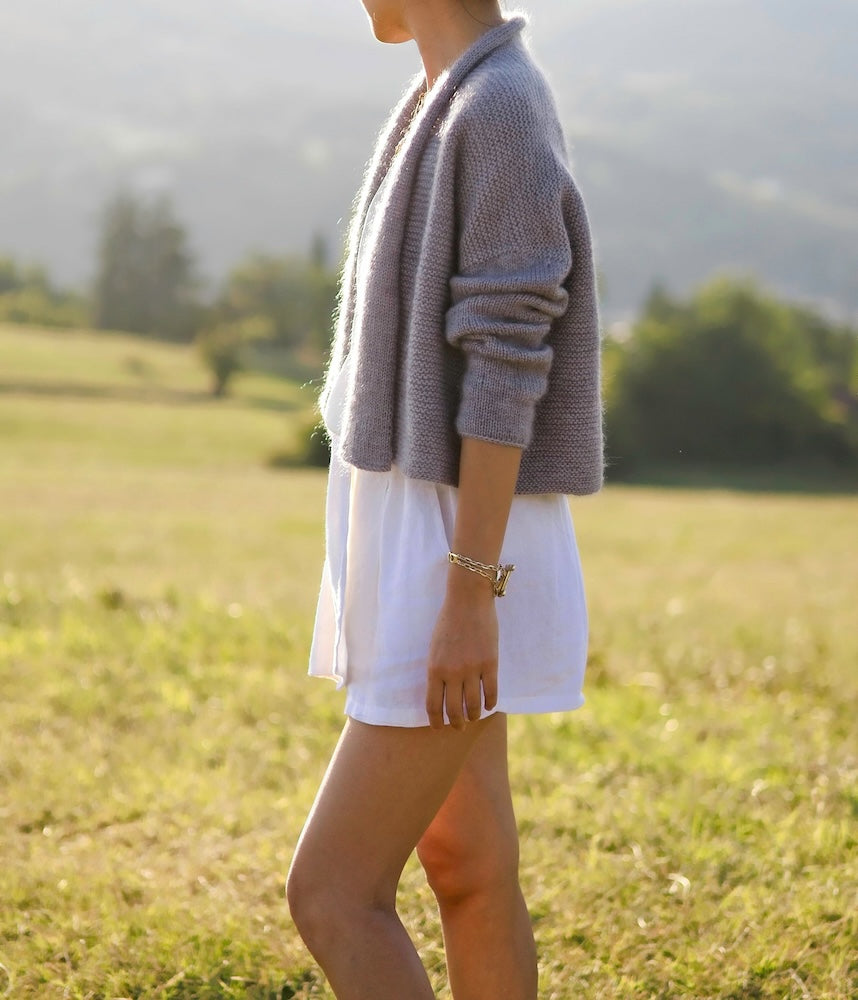 Moonlight Cardigan von Minimi Knit Design aus Sunday und Tynn Silk Mohair 2