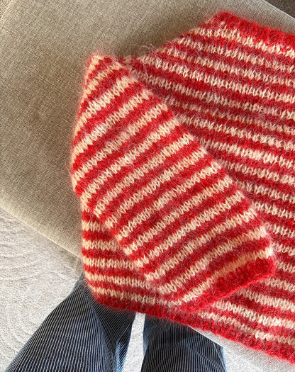 Miyu Sweater | warm with fine stripes made from Ballerina Chunky Mohair by Sandnes Garn