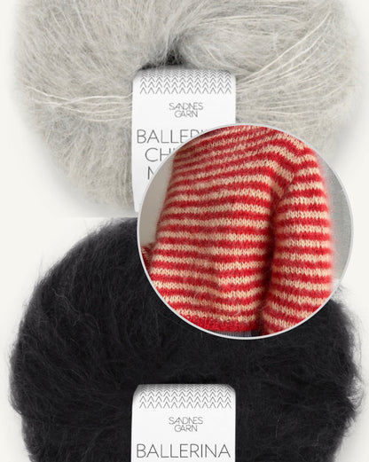 Miyu Sweater | warm with fine stripes made from Ballerina Chunky Mohair by Sandnes Garn