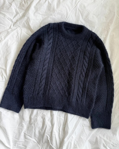 Moby Sweater | drømmende mønsterpullover i Double Sunday og Tynn Silk Mohair fra Sandnes Garn