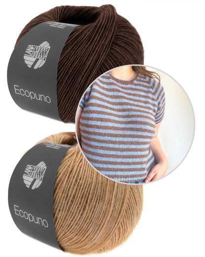 Mollie Tee von wemadewardrobe mit Ecopuno von Lana Grossa 16