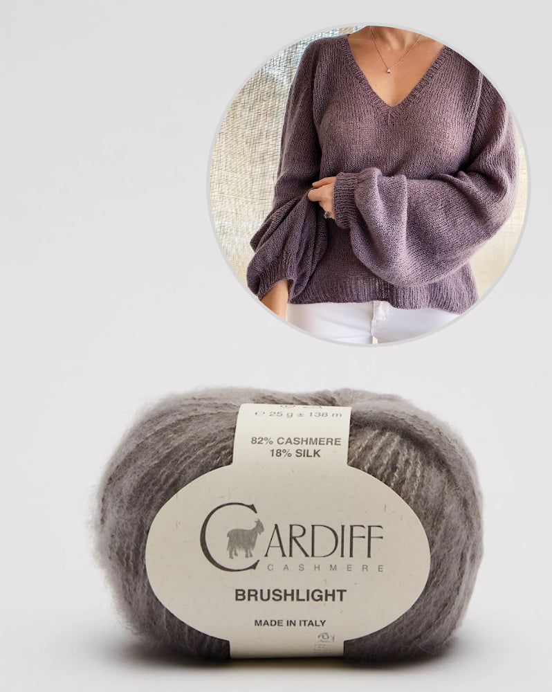 Mollis Sweater Blouse | zart und weich aus Brushlight von Cardiff Cashmere