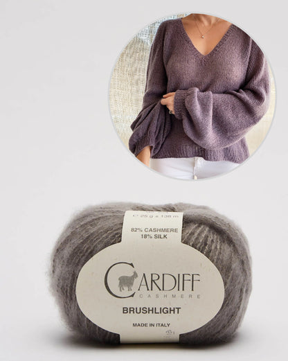 Mollis Sweater Blouse | zart und weich aus Brushlight von Cardiff Cashmere