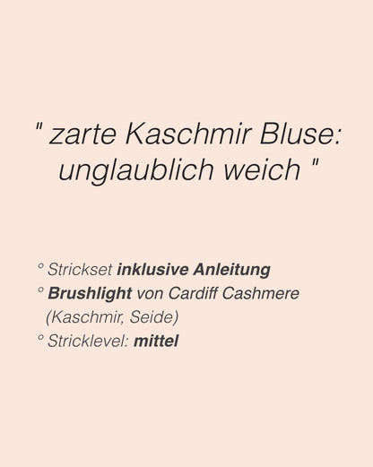 Mollis Sweater Blouse | zart und weich aus Brushlight von Cardiff Cashmere