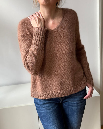 Momo Sweater | feine Details an den Bündchen mit Sunday und Tynn Silk Mohair von Sandnes Garn