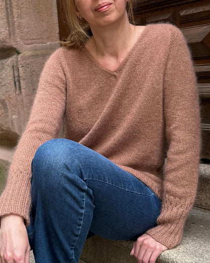 Momo Sweater | feine Details an den Bündchen mit Sunday und Tynn Silk Mohair von Sandnes Garn