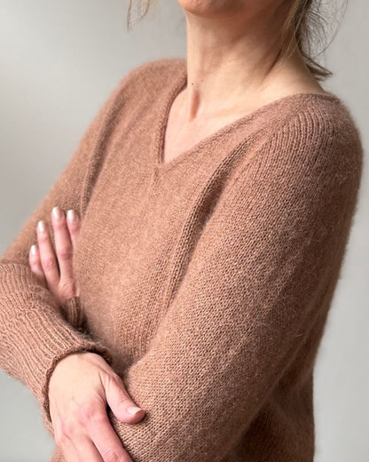 Momo Sweater | feine Details an den Bündchen mit Sunday und Tynn Silk Mohair von Sandnes Garn