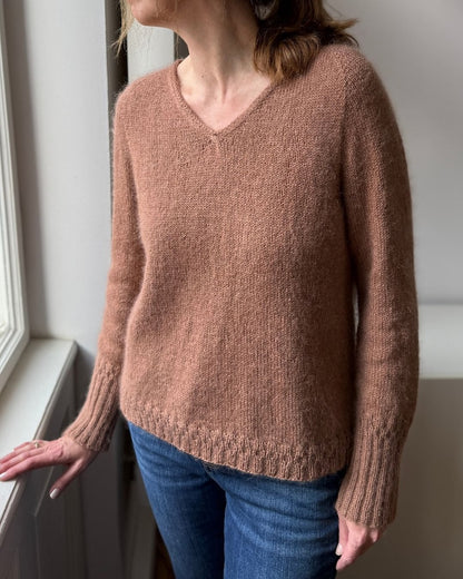 Momo Sweater | feine Details an den Bündchen mit Sunday und Tynn Silk Mohair von Sandnes Garn