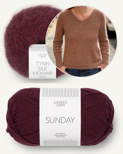 Momo Sweater | feine Details an den Bündchen mit Sunday und Tynn Silk Mohair von Sandnes Garn