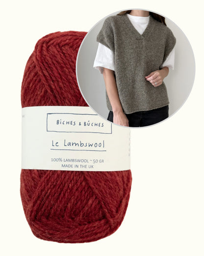 Moon Set Slipover | lässiger Basic Pullunder aus Le Lambswool von Biches & Bûches