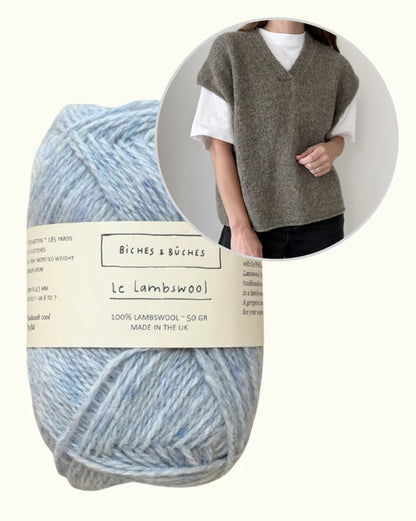 Moon Set Slipover | lässiger Basic Pullunder aus Le Lambswool von Biches & Bûches