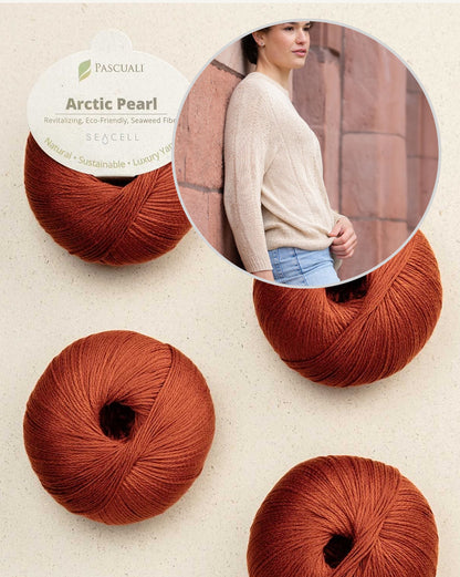 Moon Weave Sweater | delicate silky texture from Arctic Pearl by Pascuali