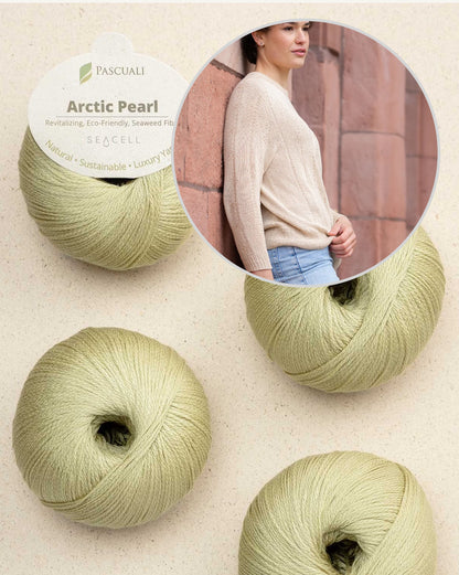 Moon Weave Sweater | delicate silky texture from Arctic Pearl by Pascuali