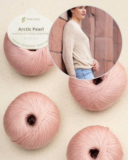 Moon Weave Sweater | delicate silky texture from Arctic Pearl by Pascuali
