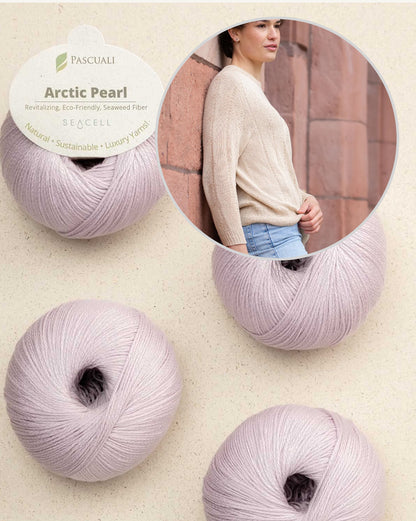 Moon Weave Sweater | delicate silky texture from Arctic Pearl by Pascuali