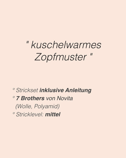 Moorland Socks | warmes Zopfmuster aus 7 Brothers von Novita mit Gratisanleitung