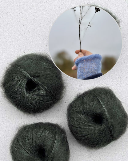 Morgennebel Handstulpen von Rabea mit Mohair Bliss von Pascuali 12