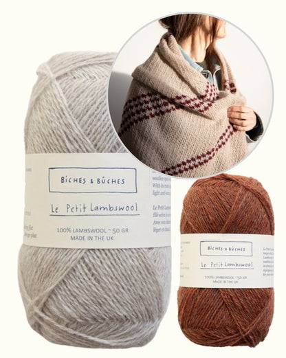 Morning Dust Scarf | enchanting cloth made from Le Petit Lambswool by Biches & Bûches
