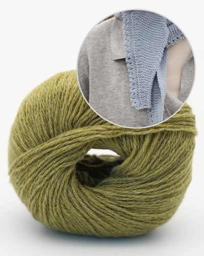 Sciarpa Mini Mosse | Mini sciarpa super facile in Alva Cashmere Revive di BC Garn