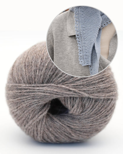 Sciarpa Mini Mosse | Mini sciarpa super facile in Alva Cashmere Revive di BC Garn