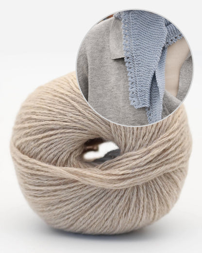 Sciarpa Mini Mosse | Mini sciarpa super facile in Alva Cashmere Revive di BC Garn