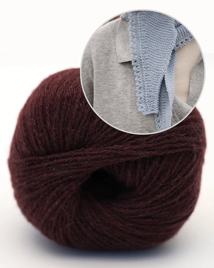 Sciarpa Mini Mosse | Mini sciarpa super facile in Alva Cashmere Revive di BC Garn