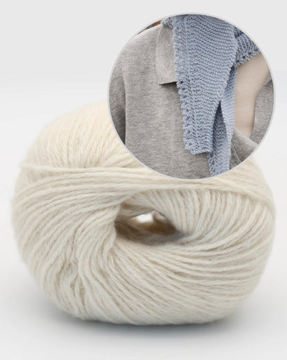 Sciarpa Mini Mosse | Mini sciarpa super facile in Alva Cashmere Revive di BC Garn