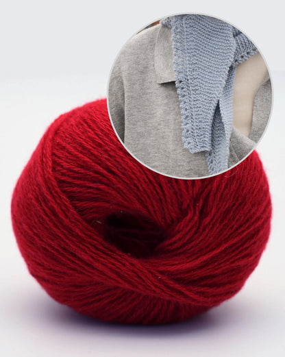 Sciarpa Mini Mosse | Mini sciarpa super facile in Alva Cashmere Revive di BC Garn