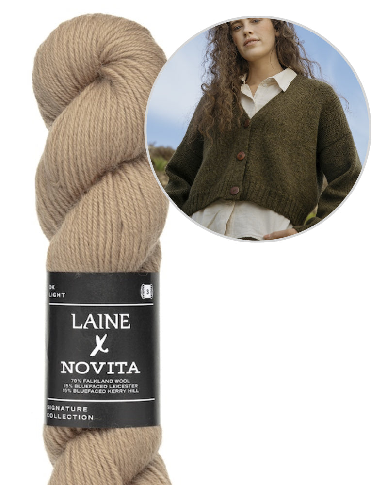 Mosspath Cardigan Laine x Novita DK 10
