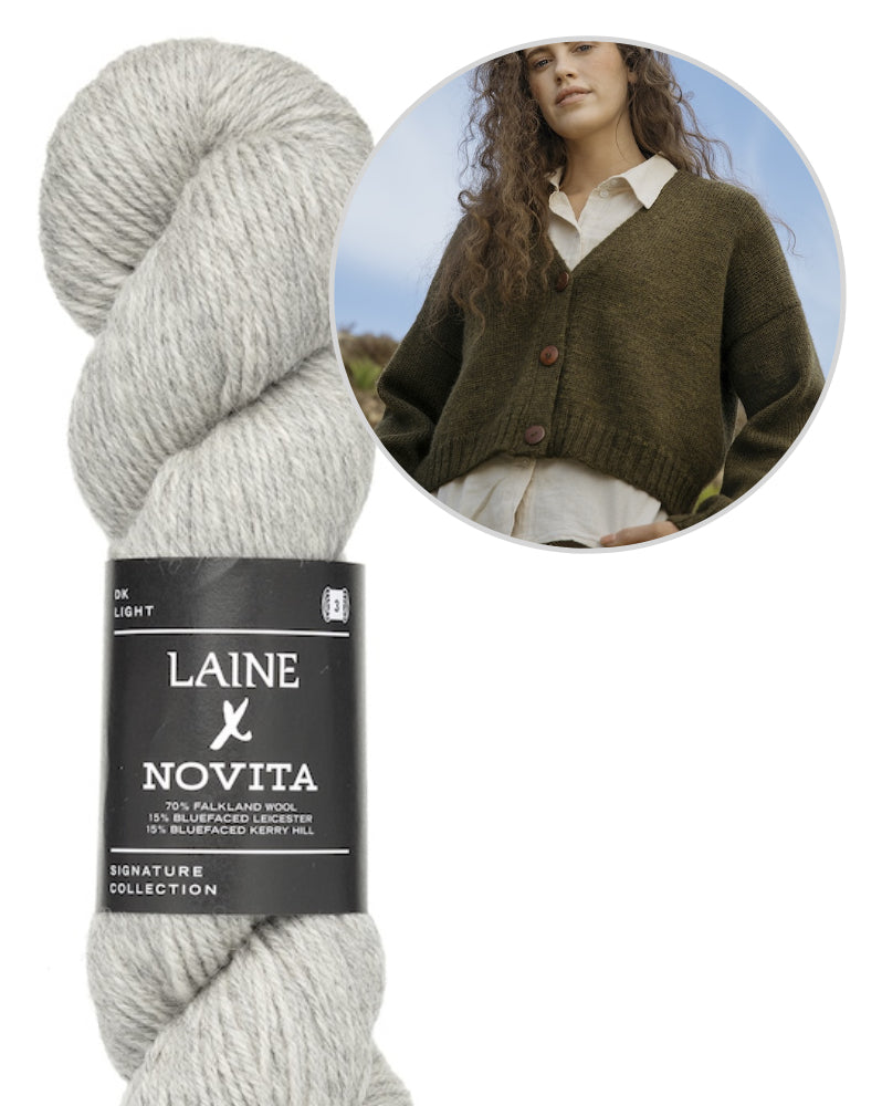 Mosspath Cardigan Laine x Novita DK 9