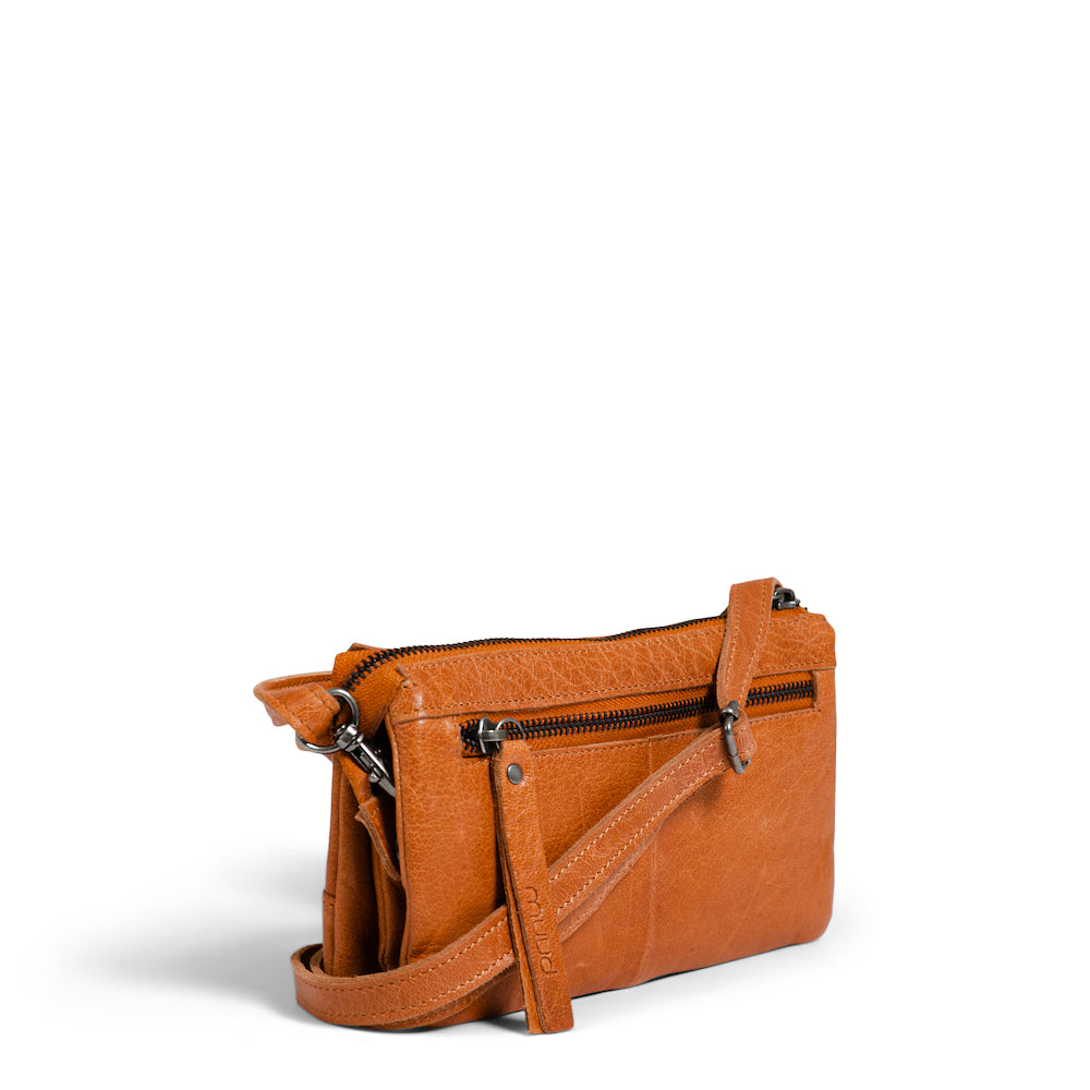 muud, Riga crossbody, braun, vorne