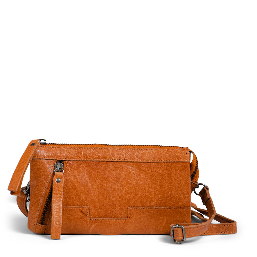 muud, Riga crossbody, braun, front