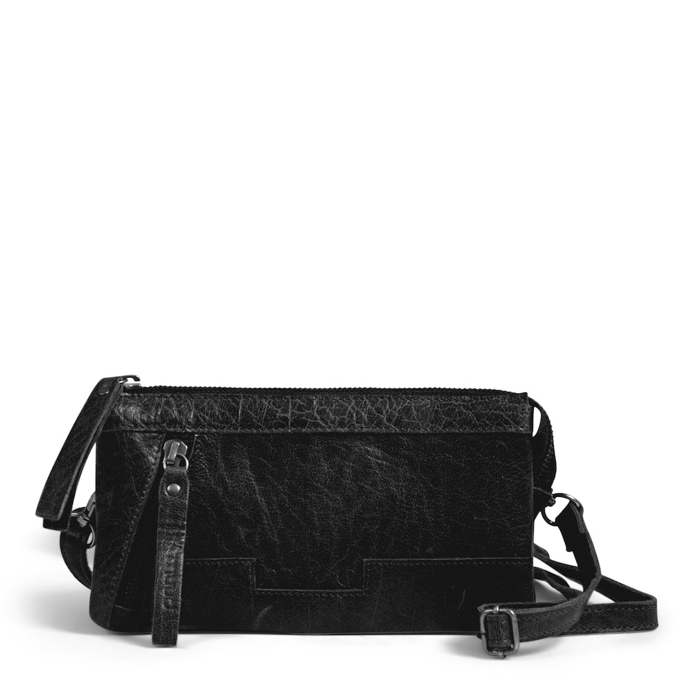 muud, Riga crossbody, schwarz, vorne